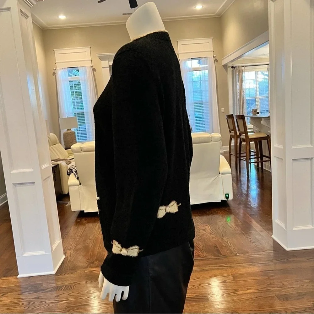 South Cotton Light, Black Knit Sweater - Picture 7 of 12